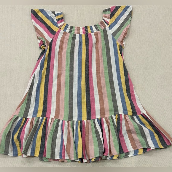 Marine Layer mini dress off the shoulder multi colored stripes size medium - Picture 3 of 7